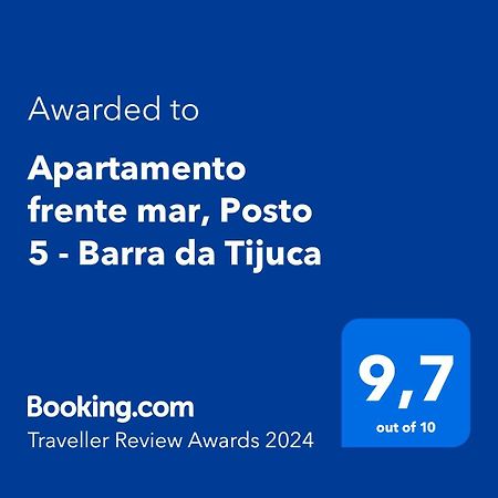 Apartamento Frente Mar, Posto 5 - Barra Da Tijuca Rio de Janeiro Exterior foto